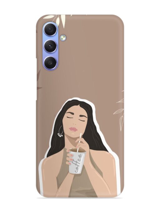 Girl With Coffee Snap Case for Samsung Galaxy S23 Fe (5G) Zapvi