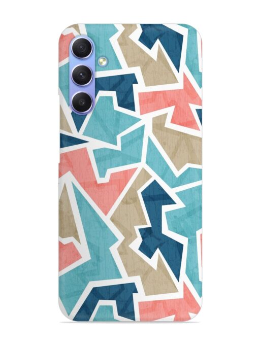 Vintage Geometric Triangle Snap Case for Samsung Galaxy S23 Fe (5G) Zapvi