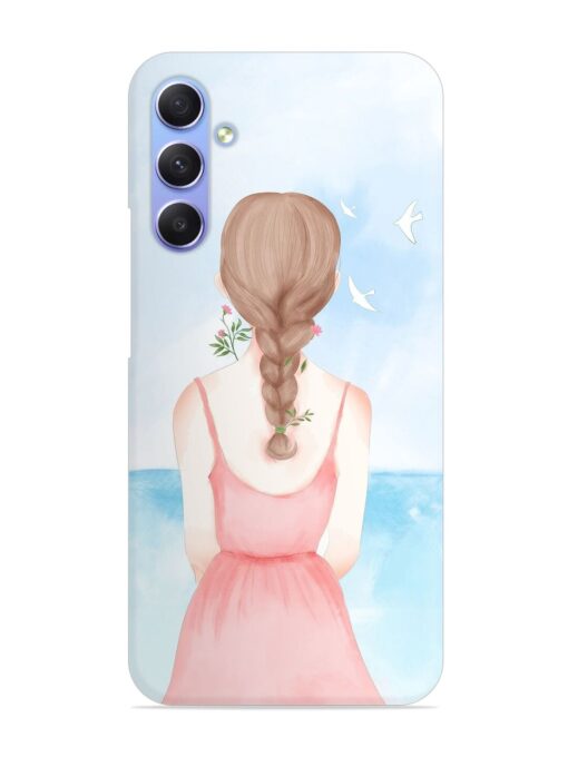 Watercolor Girl Vector Snap Case for Samsung Galaxy S23 Fe (5G) Zapvi