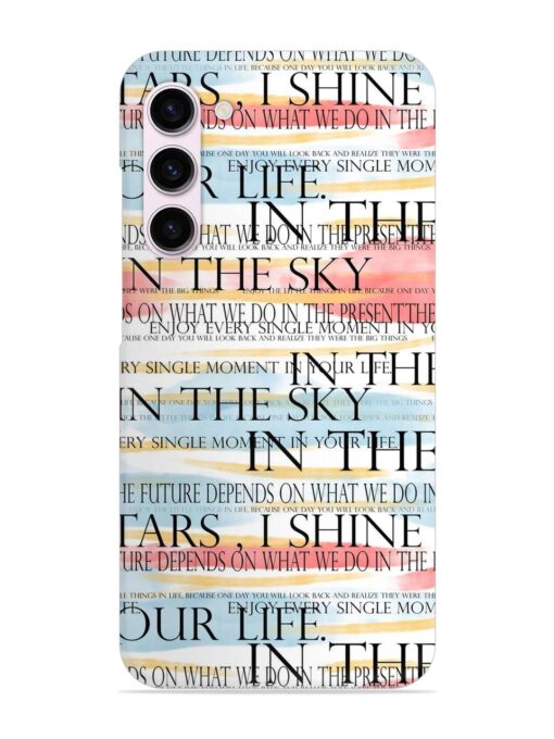 Seamless Slogans Pattern Snap Case for Samsung Galaxy S23 Plus (5G) Zapvi