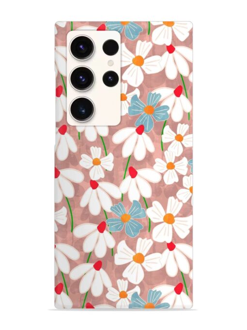 Abstract Petal Flowers Snap Case for Samsung Galaxy S23 Ultra Zapvi