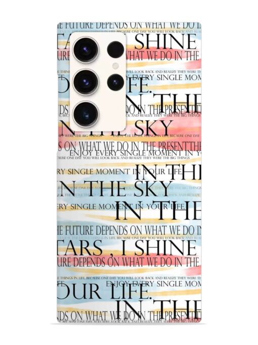 Seamless Slogans Pattern Snap Case for Samsung Galaxy S23 Ultra Zapvi