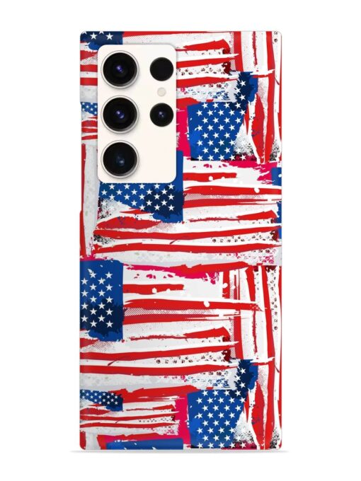 Usa Flag Seamless Snap Case for Samsung Galaxy S23 Ultra Zapvi