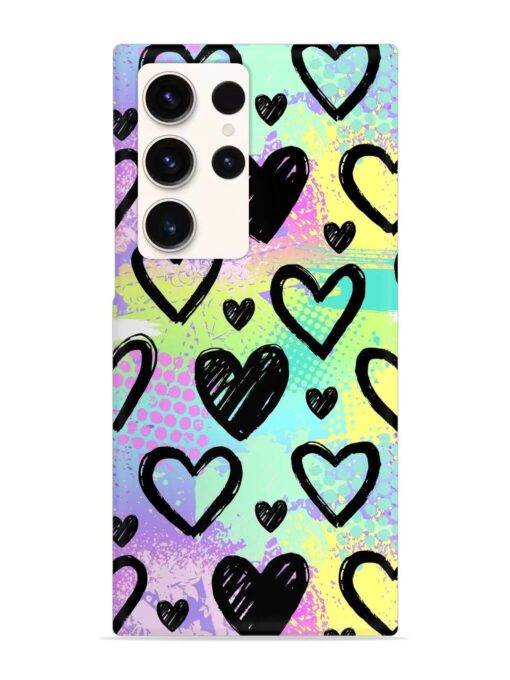 Bright Pattern Hearts Snap Case for Samsung Galaxy S23 Ultra Zapvi