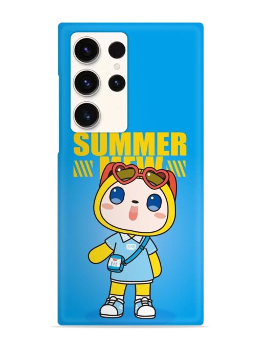 Summer Mew Cartoon Snap Case for Samsung Galaxy S23 Ultra Zapvi