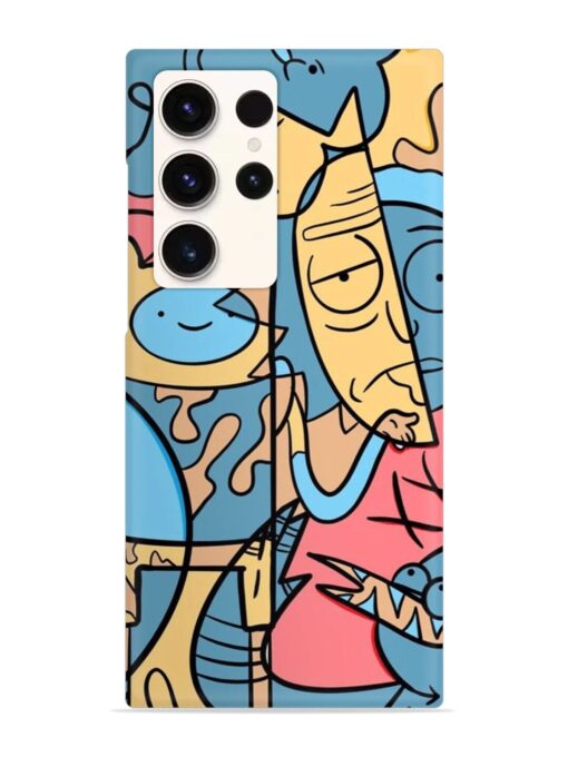 Silly Face Doodle Snap Case for Samsung Galaxy S23 Ultra Zapvi