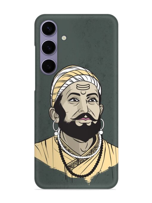 Shivaji Maharaj Vector Art Snap Case for Samsung Galaxy S24 (5G) Zapvi