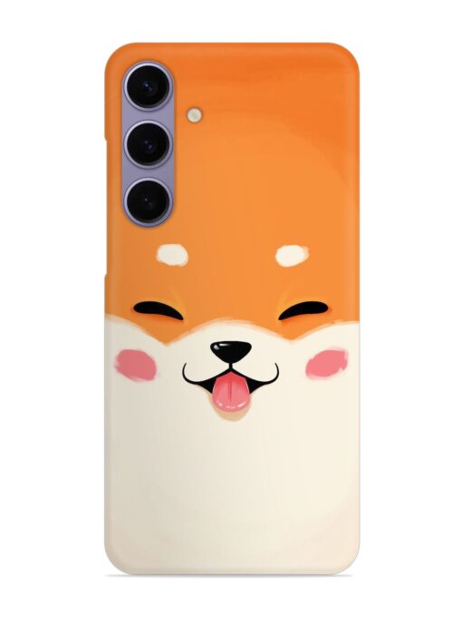 Cute Dog Face Vector Snap Case for Samsung Galaxy S24 (5G) Zapvi