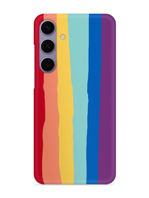 Rainbow Genuine Liquid Snap Case for Samsung Galaxy S24 (5G) Zapvi