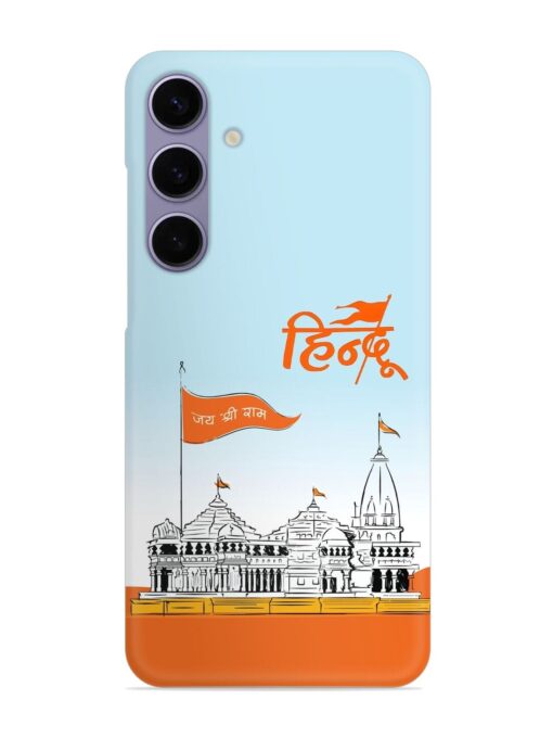 Ram Mandir Hindu Snap Case for Samsung Galaxy S24 (5G) Zapvi