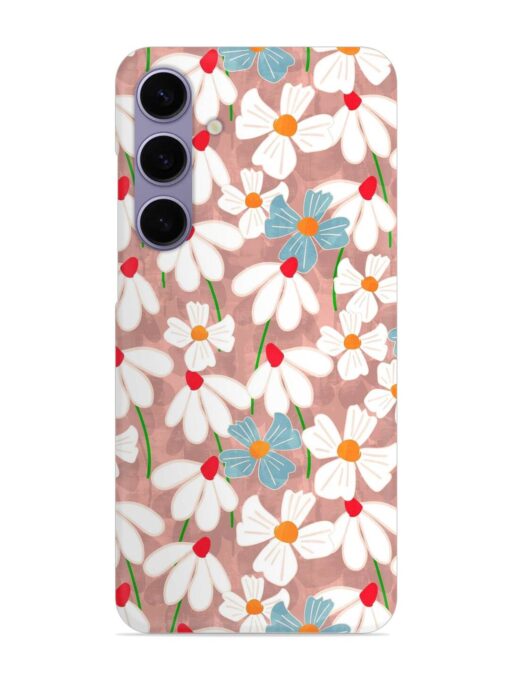 Abstract Petal Flowers Snap Case for Samsung Galaxy S24 (5G) Zapvi