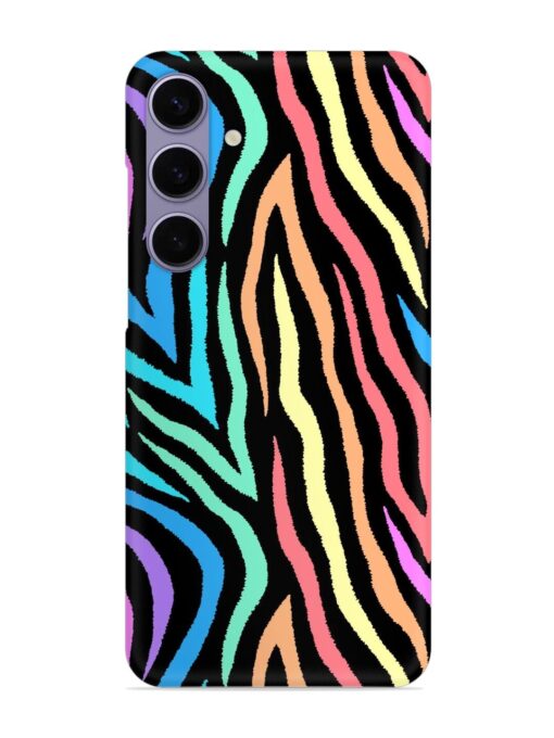 Colorful Abstract Zebra Snap Case for Samsung Galaxy S24 (5G) Zapvi