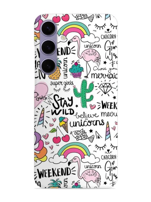 Unicorn Ice Cream Snap Case for Samsung Galaxy S24 (5G) Zapvi