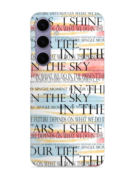 Seamless Slogans Pattern Snap Case for Samsung Galaxy S24 (5G) Zapvi