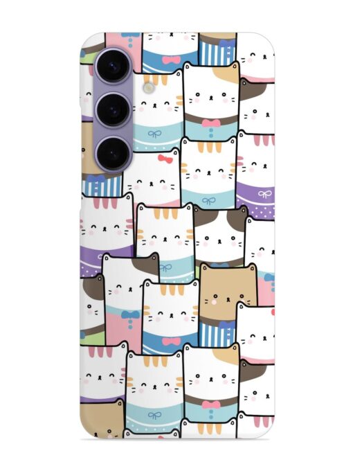 Cute Adorable Cat Snap Case for Samsung Galaxy S24 (5G) Zapvi