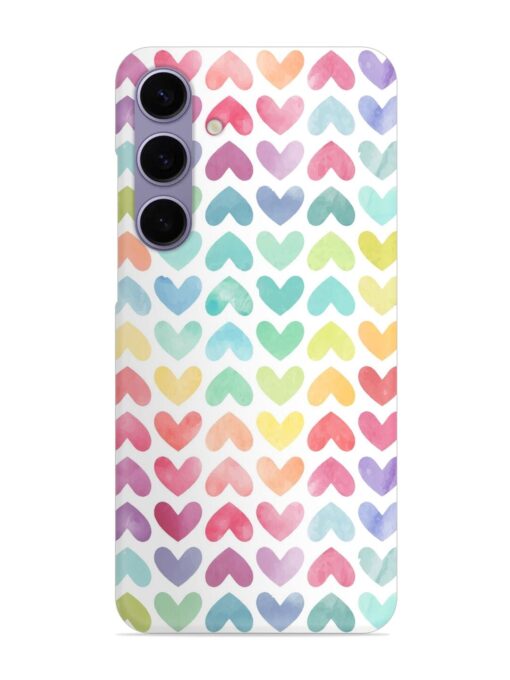 Seamless Colorful Watercolor Snap Case for Samsung Galaxy S24 (5G) Zapvi