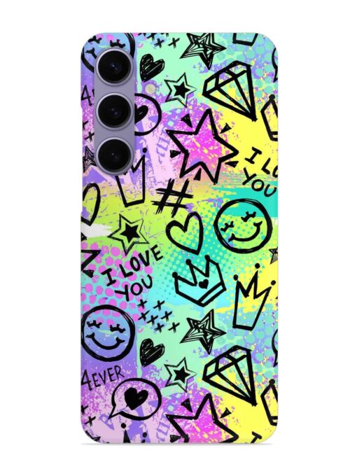 Bright Seamless Pattern Snap Case for Samsung Galaxy S24 (5G) Zapvi