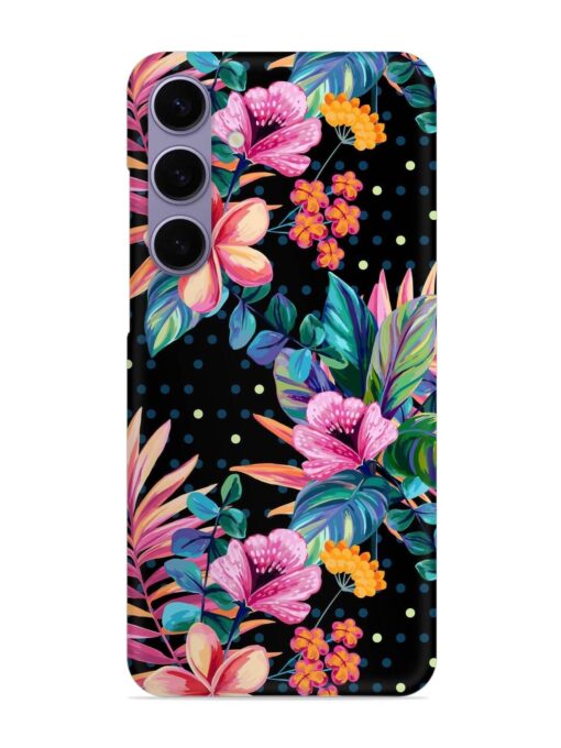 Seamless Floral Pattern Snap Case for Samsung Galaxy S24 (5G) Zapvi