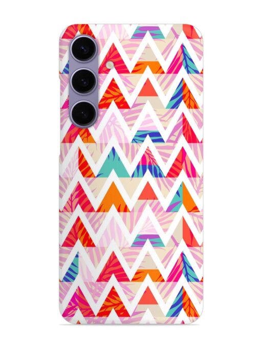 Abstract Triangle Background Snap Case for Samsung Galaxy S24 (5G) Zapvi