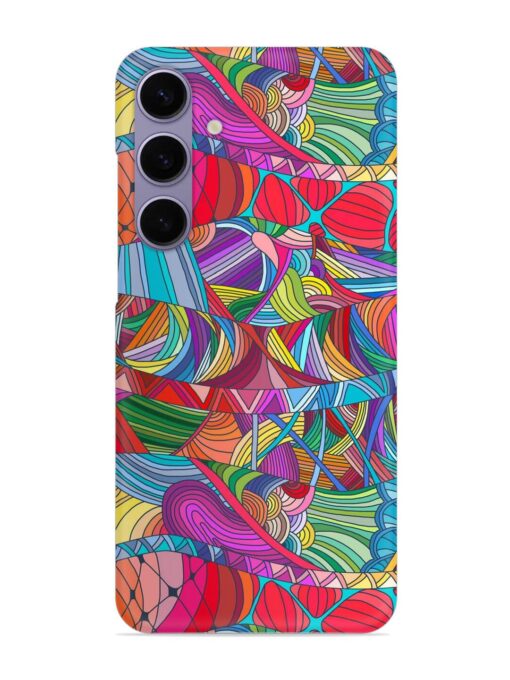 Seamless Patterns Hand Drawn Snap Case for Samsung Galaxy S24 (5G) Zapvi