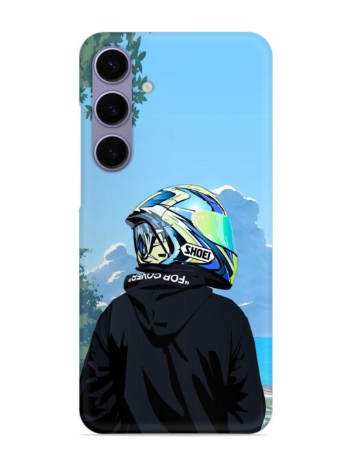 Rider With Helmet Snap Case for Samsung Galaxy S24 (5G) Zapvi