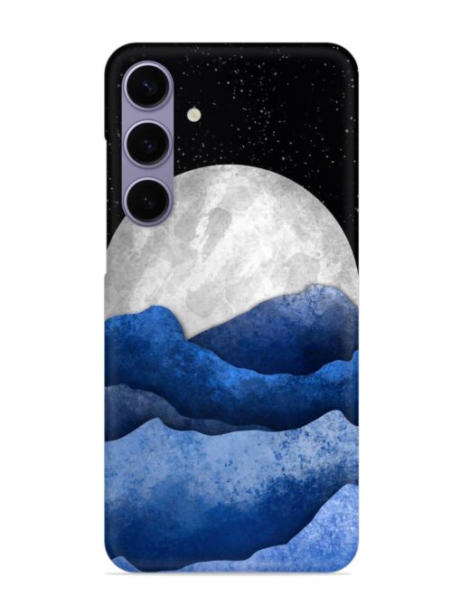 Full Moon Mountain Vector Snap Case for Samsung Galaxy S24 (5G) Zapvi