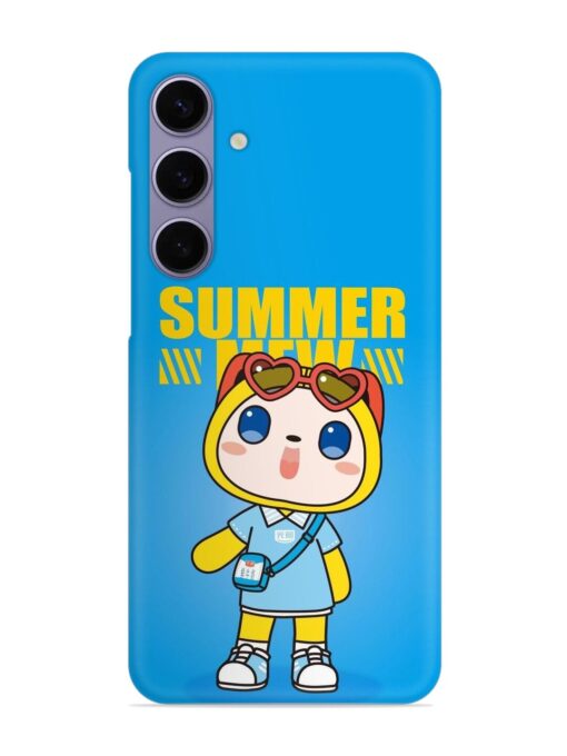 Summer Mew Cartoon Snap Case for Samsung Galaxy S24 (5G) Zapvi