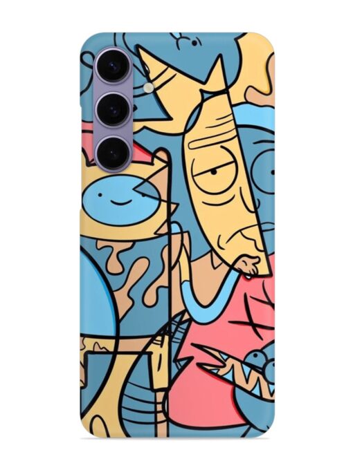 Silly Face Doodle Snap Case for Samsung Galaxy S24 (5G) Zapvi