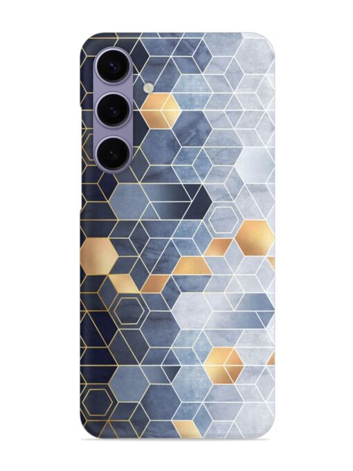 Geometric Abstraction Hexagons Snap Case for Samsung Galaxy S24 Plus (5G) Zapvi