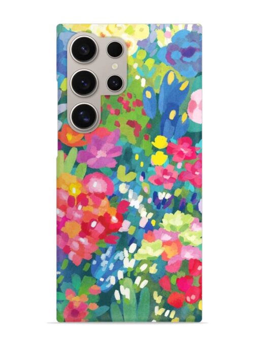 Watercolor Flower Art Snap Case for Samsung Galaxy S24 Ultra (5G) Zapvi