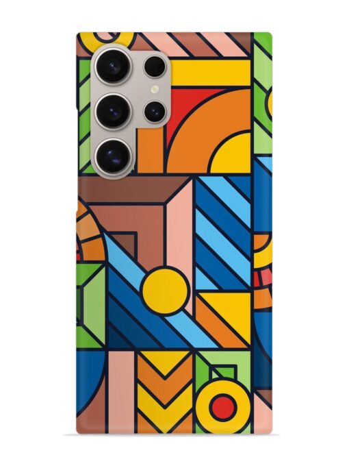 Colorful Geometric Snap Case for Samsung Galaxy S24 Ultra (5G) Zapvi