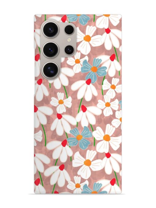 Abstract Petal Flowers Snap Case for Samsung Galaxy S24 Ultra (5G) Zapvi