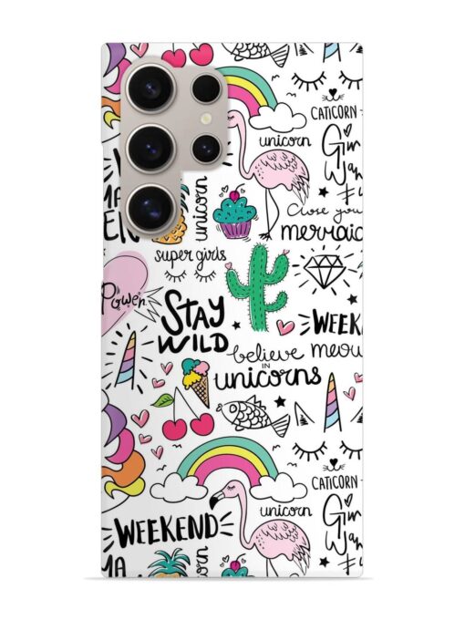 Unicorn Ice Cream Snap Case for Samsung Galaxy S24 Ultra (5G) Zapvi