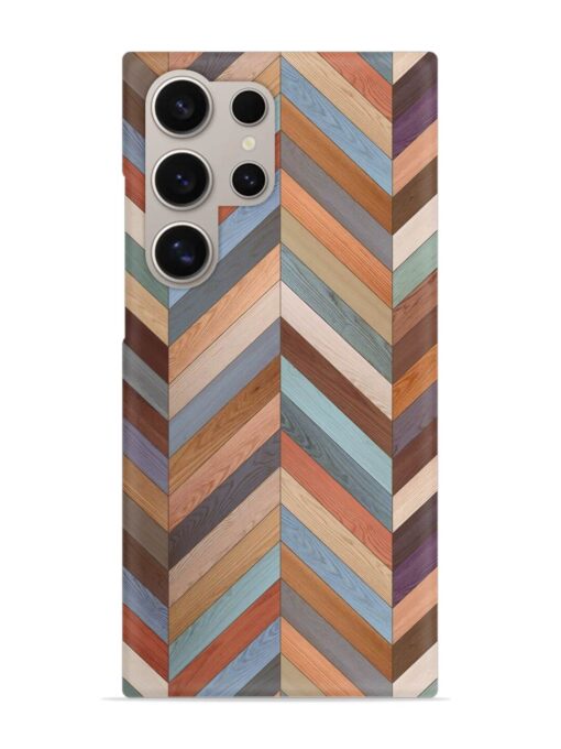 Seamless Wood Parquet Snap Case for Samsung Galaxy S24 Ultra (5G) Zapvi