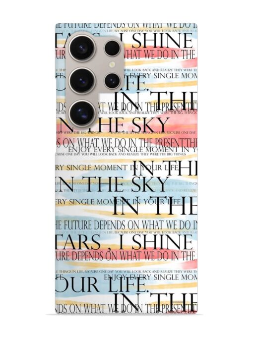 Seamless Slogans Pattern Snap Case for Samsung Galaxy S24 Ultra (5G) Zapvi