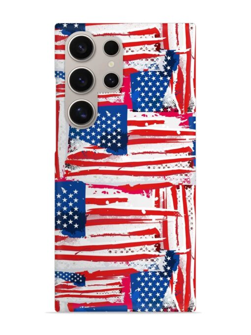 Usa Flag Seamless Snap Case for Samsung Galaxy S24 Ultra (5G) Zapvi