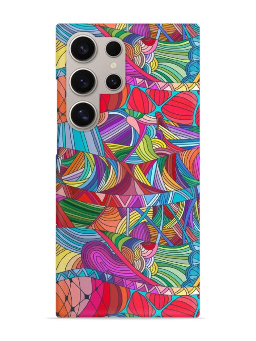 Seamless Patterns Hand Drawn Snap Case for Samsung Galaxy S24 Ultra (5G) Zapvi