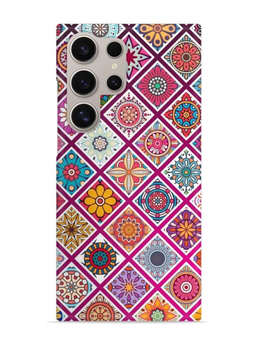 Seamless Tile Pattern Snap Case for Samsung Galaxy S24 Ultra (5G) Zapvi