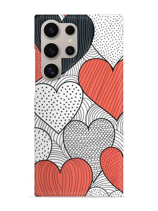 Girly Heart Seamless Snap Case for Samsung Galaxy S24 Ultra (5G) Zapvi