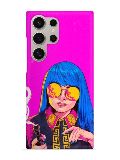 Aesthetic Anime Girl Snap Case for Samsung Galaxy S24 Ultra (5G) Zapvi