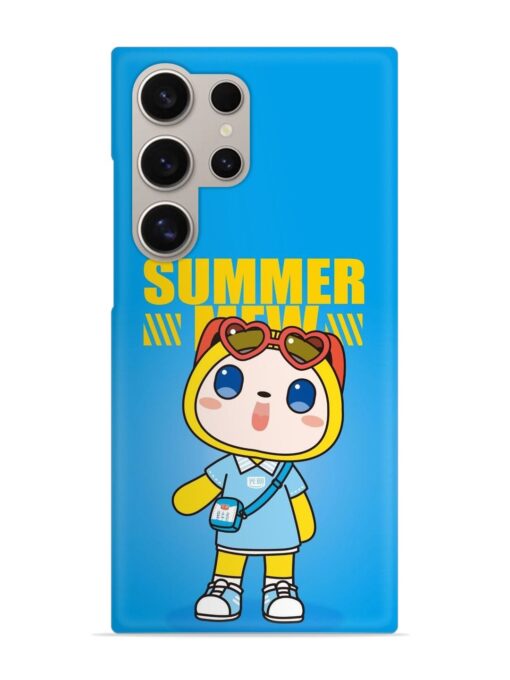 Summer Mew Cartoon Snap Case for Samsung Galaxy S24 Ultra (5G) Zapvi