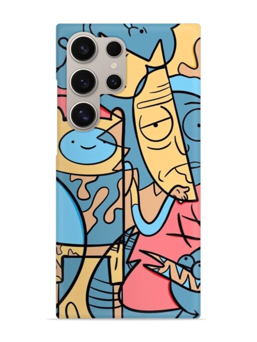 Silly Face Doodle Snap Case for Samsung Galaxy S24 Ultra (5G) Zapvi