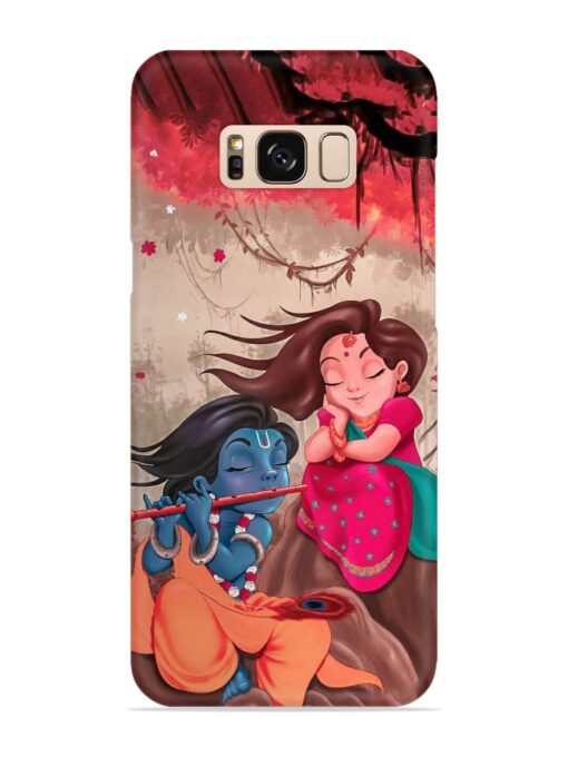 Radhe Krishna Water Art Snap Case for Samsung Galaxy S8 Zapvi