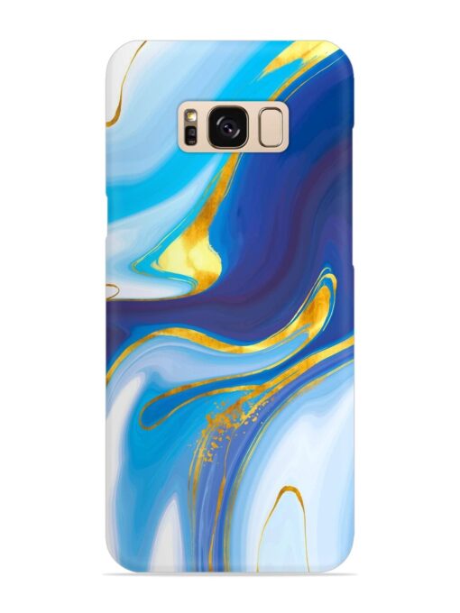 Watercolor Background With Golden Foil Snap Case for Samsung Galaxy S8 Zapvi