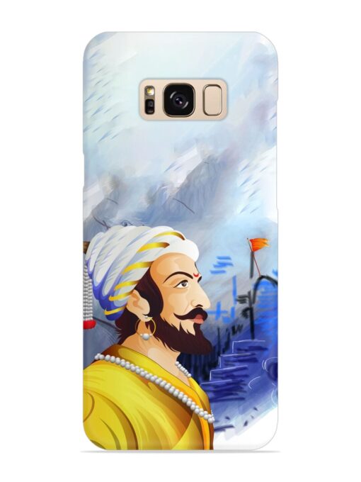 Shivaji Maharaj Color Paint Art Snap Case for Samsung Galaxy S8 Zapvi