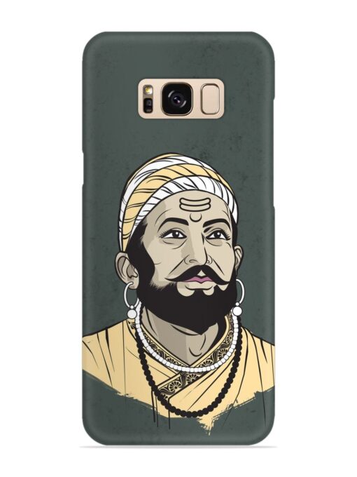 Shivaji Maharaj Vector Art Snap Case for Samsung Galaxy S8 Zapvi