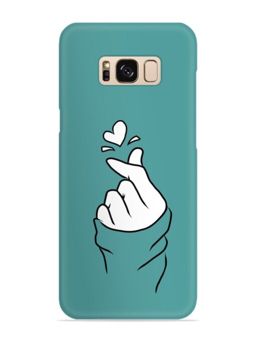 Korean Heart Sign Art Snap Case for Samsung Galaxy S8 Zapvi