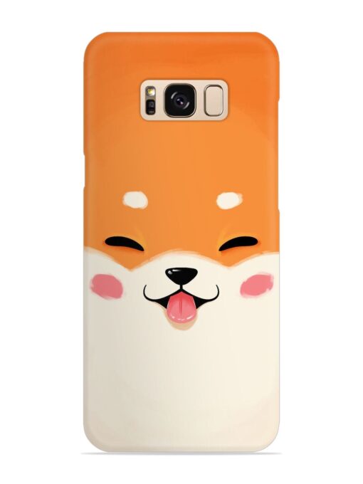 Cute Dog Face Vector Snap Case for Samsung Galaxy S8 Zapvi