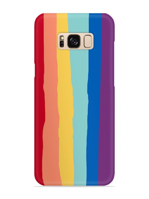 Rainbow Genuine Liquid Snap Case for Samsung Galaxy S8 Zapvi