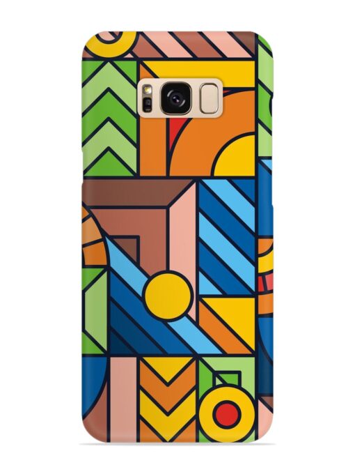 Colorful Geometric Snap Case for Samsung Galaxy S8 Zapvi